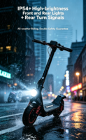 Nouvelle arrivée, stock d'entrepôt, trottinette électrique pliable pour adultes, batterie au lithium 42V, W8, corps entièrement en aluminium, pour hommes et femmes