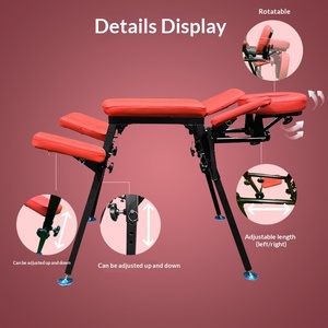 Chaise multifonctionnelle <span class=keywords><strong>SM</strong></span> pour couples, modèle Honeysuckle Octopus, pour positions inclinées et sur le ventre, avec dispositifs de bondage et de retenue, pour le plaisir passionné. - Product Image 3