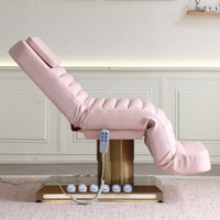 Lit de beauté électrique multifonctionnel avec hauteur réglable, chauffage et massage pour salon de beauté, spa, clinique médicale