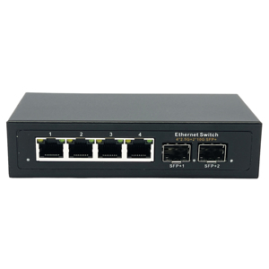 Commutateur ethernet non géré 10g SFP liaison montante 4 ports 2.5g commutateur réseau avec prise en charge de 2 spf VLAN - Product Image 1