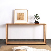 Nouvelle table console d'extérieur en bois massif de style chinois pour le hall d'entrée et le salon, design étroit et antique