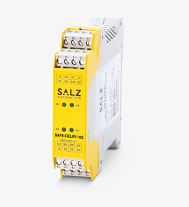 Relé de parada de emergencia seguro, 2NA sin contacto, 2NA con contacto. 10s fijados, 2 seguros/2 del. Contactos, 1/2-canal, automático/manual. Iniciador, SIL3/Cat4/PLe, 24V AC/DC - Product Image 1