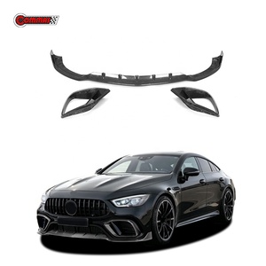 Lame avant en fibre de carbone style BB pour Mercedes AMG GT53 GT50, véritable séparateur de pare-chocs avant pré-imprégné, vente en gros - Product Image 1