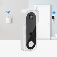 Sonnette de porte intelligente Tuya Wifi sans fil, caméra de porte vidéo, vision nocturne infrarouge, étanche, caméra de sécurité numérique pour maison, villa