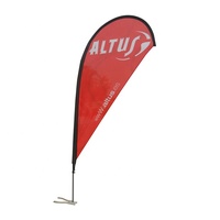 Bannières de drapeau de plage en plein air avec logo personnalisé Drapeaux de plumes promotionnels conçus à la mode