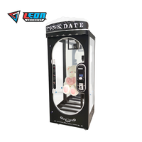 Leon Pink Date Machine de grue à prix de poupée jouet à coupe automatique intelligente Machine à ciseaux Jeu de coupe et machine à cadeaux