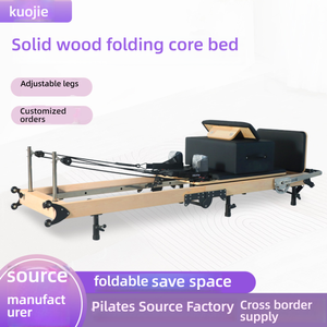 Máquina de Pilates Reformer Plegable y Ajustable de Madera de Roble, Resistente, en Oferta, para Estudio de Pilates y Uso Doméstico - Product Image 2