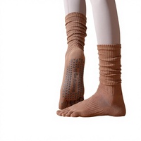 Chaussettes de yoga antidérapantes professionnelles universelles pour équipement et sols – Soutien d'équilibre pour l'entraînement des poses