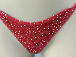 Tenue de danse exotique Sweetie Festival Rave en résille à manches cloche et strass pour la danse de salon - Product Image 2