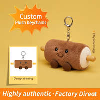 Porte-clés en peluche super doux personnalisés, écologiques, certifiés CE EN71 CPC, avec coton PP, tailles et couleurs personnalisées OEM ODM, fournisseur unique