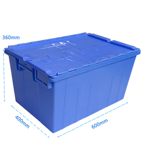 Boîtes de rangement solides en plastique HAOSEN, conteneurs de déménagement empilables durables - Remise en gros pour les entreprises de déménagement et les entrepôts de stockage - Product Image 5