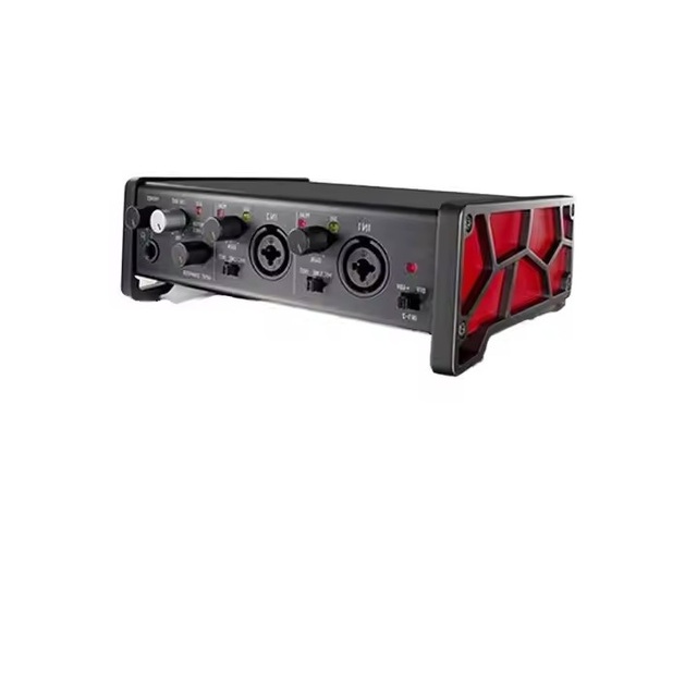 Multi-functional 2 In/2 Out USB Audio Interface with IOS Sound Card for Various Multimedia Production Environments