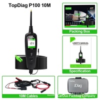 Détecteur de circuit de voiture/camion P100 12V/24V noir, analyseur de batterie, instrument de diagnostic de panne
