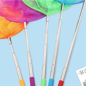 Children's Telescopic Fishing Net Stainless Steel 60cm Outdoor Freshwater Fish Catching Net For Kids Water Play - Product Image 2