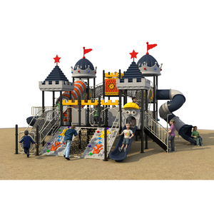 Ensemble toboggans et balançoire d'extérieur pour enfants nouvel arrivé ensemble <span class=keywords><strong>de</strong></span> jeux d'extérieur en gros aire <span class=keywords><strong>de</strong></span> jeux commerciale - Product Image 3