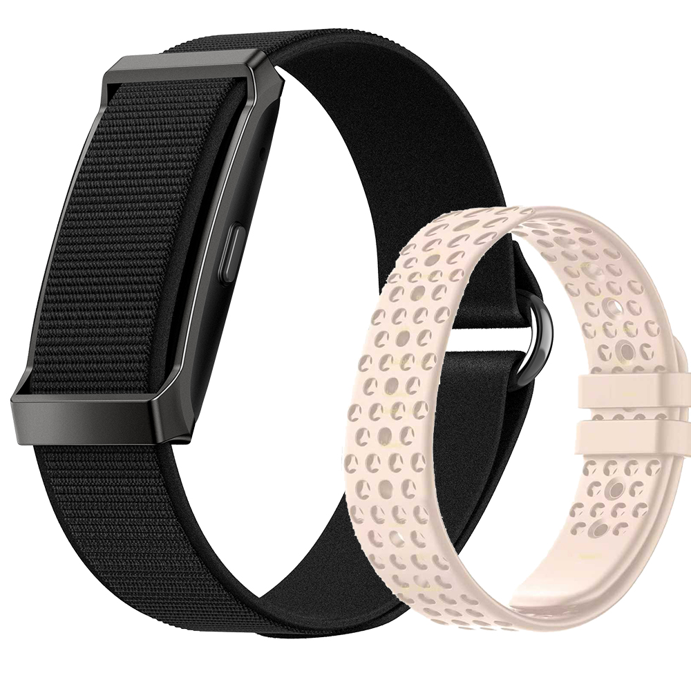 Nylon noir + silicone rose