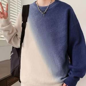 Suéter Grueso Vintage para <span class=keywords><strong>Hombre</strong></span>, Antipilling, Nueva Tendencia Otoño Invierno <span class=keywords><strong>con</strong></span> Decoración de Logotipo Estampado en la Parte Delantera - Product Image 2