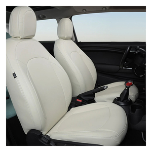 Luxury Perforated Leather Full Set Custom Fit All-Season 5-Piece <strong>Seat</strong> <strong>Covers</strong> for BMW <strong>Mini</strong> Countryman Clubman Cabriolet - Product Image 1