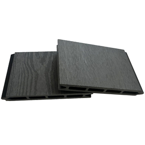 Nhựa Màu Đen Gỗ Tuyết Tùng WPC Tường Bảng Điều Khiển Lồng Vào Nhau Hàng Rào Thiết Kế Cho Nhà Âm Thanh Rào Chắn Prefab Rắn Hàng Rào Màn Hình Nhà Phân Phối - Product Image 2