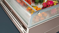 Open koelvitrine voor verse producten, gekoelde vitrinekast voor fruit & groente supermarkt