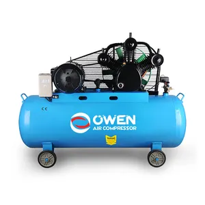 Owen New Technology 10Hp Belt Driven Portable Diesel Industrial Mobile Air Compressor Machine Prices