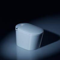 Toilette intelligente automatique en céramique au design moderne, bidet électrique, siphon en S, siège chauffant à gravité pour usage hôtelier et résidentiel
