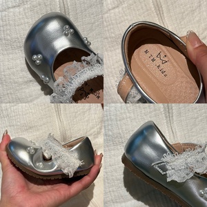 Scarpe Mary Jane con Perle per Bambine, Suola Morbida, Primavera, per Bambine da 1 a 3 Anni - Product Image 4