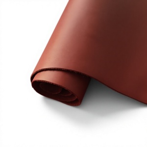 Solid Reddish Brown Genuine <b>Leather</b> <b>Sheet</b> Smooth Natural Grain Roll for Crafting Sewing DIY - Product Image 1