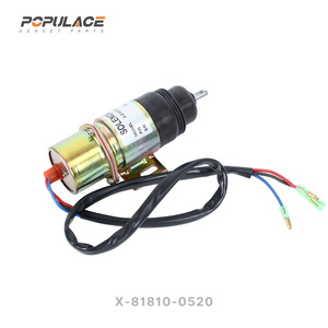 Populace Stop Solenoid X-81810-0520 Diesel <b>Generator</b> Fuel Cut Off Valve - Product Image 2