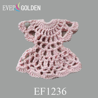 Mini-robes au crochet élégantes et vintage modernes pour baby shower, 100 % coton, idéales comme cadeaux pour les fêtes de naissance