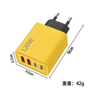 Cable de carga rápida de 120W de alta calidad PD Dual USB C cargador de pared UE EE. UU. Reino Unido enchufe QC 3,0 tipo C adaptador para iPhone 17 16 15 Android - Product Image 2