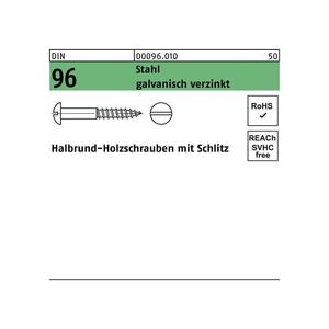 Tornillo para carpintería DIN 96 Halbrundkopf Schlitz XMM - Product Image 1