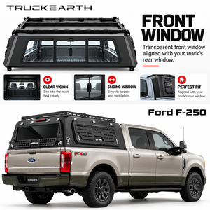 Capot de camion en alliage d'aluminium robuste TE Ford F-250, couverture multifonctionnelle pour pick-up, pour le camping et le rangement d'équipement - Product Image 1