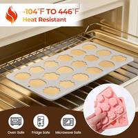 MUYULINS Moules à bonbons personnalisables en forme de fleurs et de feuilles, plateau en silicone de qualité platine LFGB, antiadhésif, sans BPA, pour bonbons gélifiés et chocolat, facile à nettoyer