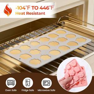 La fábrica MUYULINS puede personalizar caramelos con forma de flores y hojas, silicona de grado platino LFGB antiadherente y libre de BPA para gomitas y chocolate. - Product Image 2
