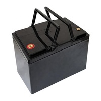 Boîtier de batterie LiFePO4 12V 70Ah DIY vide avec bornes M6/M8 et poignée pour stockage d'énergie solaire, camping-car et applications marines