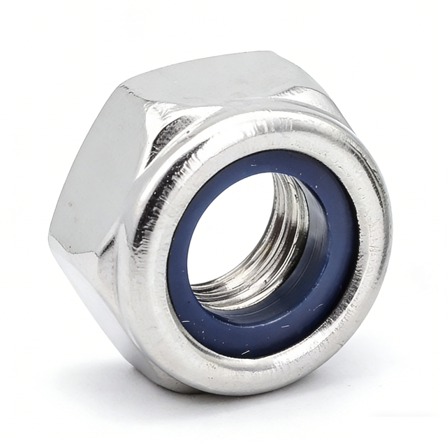 DIN982 DIN985 Nylock Nut Zinc Plated M6 M8 M10 M30 Nylon Insert Hex Lock Nut