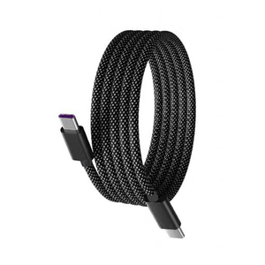 สายเคเบิลข้อมูลแม่เหล็กแบบถัก Type-C PD 66W 100W ชาร์จเร็ว คอมพิวเตอร์ สมาร์ทโฟน เครื่องพิมพ์ แท็บเล็ต Android IOS ระบบดึงกลับอัตโนมัติ - Product Image 5