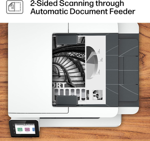 Imprimante multifonction laser sans fil HP 4104DW monochrome et couleur, 42 ppm, A4, tout-en-un avec Wi-Fi, en blanc, électronique - Product Image 6