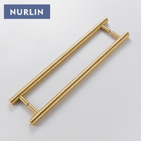 Poignée de porte en laiton Nurlin, fabriquée à la main, à motif martelé, pour porte d'entrée, installation simple ou double, pour appareils de cuisine