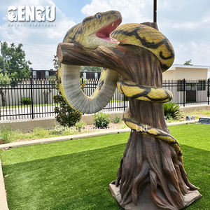 El yapımı yaşam boyutu gerçekçi Animatronic yılan heykeli gerçekçi Animatronic modeli - Product Image 2