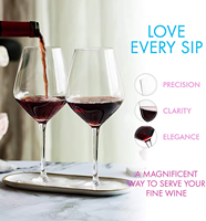 Vente en gros de verres à vin rouge carré pour cocktail créatif Martini à cylindre droit unique à longue tige de haute qualité faits à la main