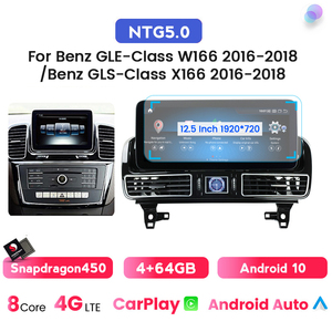 Mekede 662 안드로이드 자동차 라디오 메르세데스 벤츠 GLE 클래스 W166 2016-2018 벤츠 GLS 클래스 X166 2016-2018 카플레이 - Product Image 3