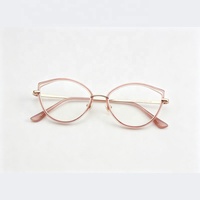 Gafas con Forma de Ojo de Gato, Anti Luz Azul, Diseño Elegante, Protección Ocular, Montura Óptica CR39 para Mujer