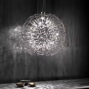 Zeal Lighting Postmodern Round Led Crystal Spherical <b>Chandelier</b> Indoor Gold Crystal <b>Chandelier</b> Light - Product Image 3