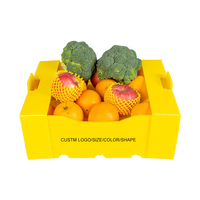 Boîte à légumes en polypropylène haute densité, empilable, en nid d'abeille, recyclable et écologique, pour la vente en gros