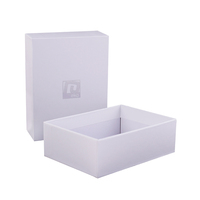 Boîte cadeau en carton rigide blanc avec logo personnalisé imprimé, finition mate, pour cadre photo, avec couvercle et base, vente en gros