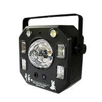 Lumières de scène de fête 4 en 1, boule magique activée par le son, stroboscope, éclairage UV, laser RG, pour DJ, discothèque, bar KTV