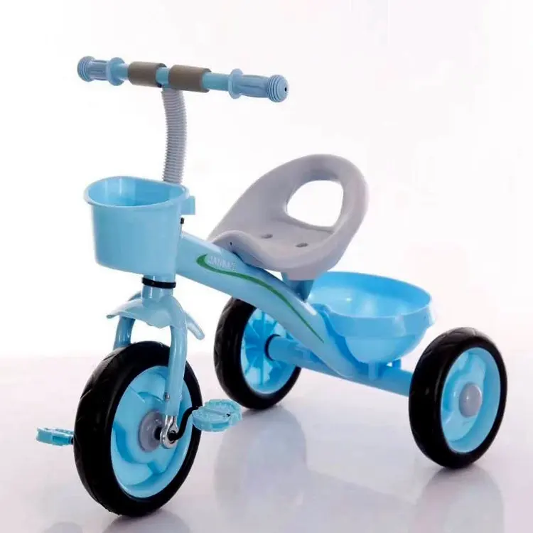 Sepeda roda tiga bayi roda tiga kualitas tinggi gaya manufaktur baru sepeda roda tiga dengan desain Model bertenaga berkendara dan dorong untuk anak-anak