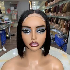 Raw Vietnamese Hair Bone Straight Super Double Drawn 4*4 Lace Closure <b>Wigs</b> Human Hair - Product Image 1